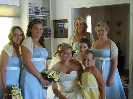 beautiful bridesmaids wedding shrug design