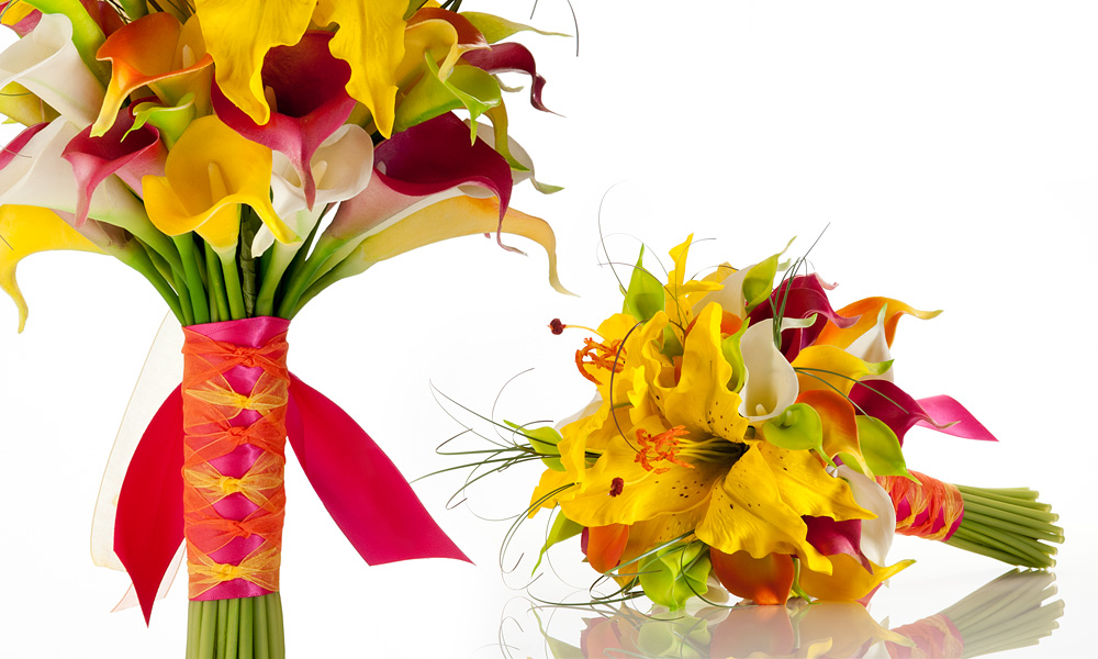 carribean bouquet bridal wedding collection