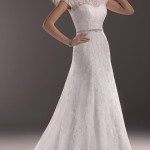 half sleeved Maggie Sottero 2014 wedding gown