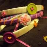 handmade bangles using buttons for girls