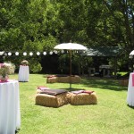 pink and white color Garden Wedding Decorations