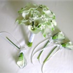 real-touch calla-lily stephanotis wedding bouquet