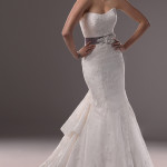 sash embroiered wedding gown Maggie Sottero 2014 collection