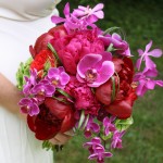 tropical bridal bouquet orchids