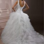 white color wedding american bridal dress 2014