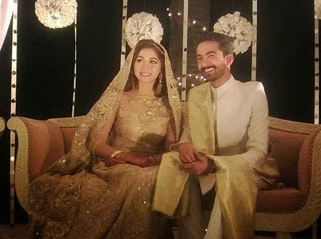 2 lovely Hira Tareen and Ali Safina Wedding pic 2014