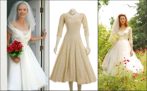 2 retro bridal gown for wedding 2014