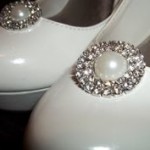 beautful Bridal Shoe Clips Pearl Crystal Rhinestone 2014