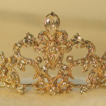 new gold tiara bridal wear collection