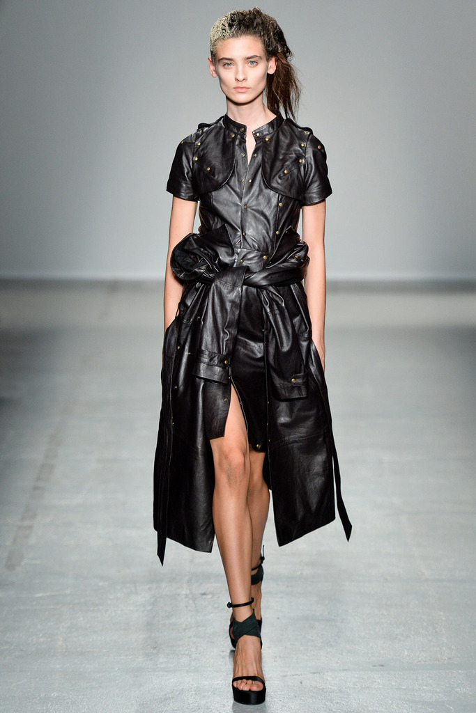 1 black color a.f. vandevorst spring 2014 collection dress for girls (2)