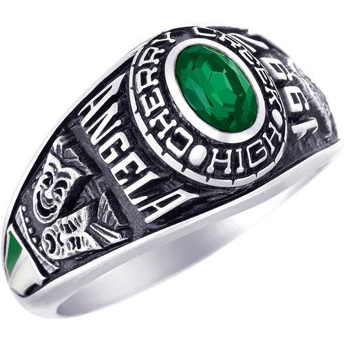 1 green color artificial Wedding Bands For Teen Girls