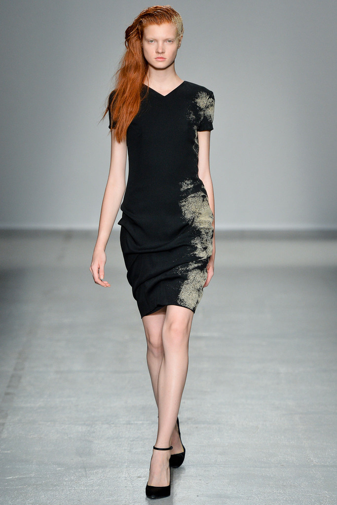 2 black color a.f. vandevorst spring 2014 collection dress for girls (16)