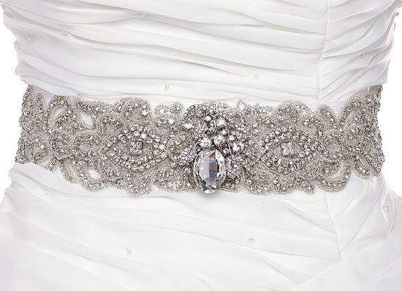 3 Wedding wear crystal belt 2014 collection