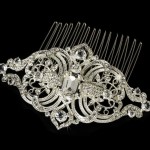 casual rhinestone hair comb ideas