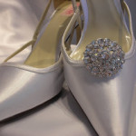 silver color wedding shoe clip 2014 collection