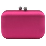 simple and nice Satin Pink Clutch 2014