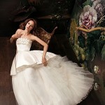 white color Alena Goretskaya 2014 Weddding Dress for girls (1)
