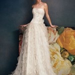 white color Alena Goretskaya 2014 Weddding Dress for girls (2)