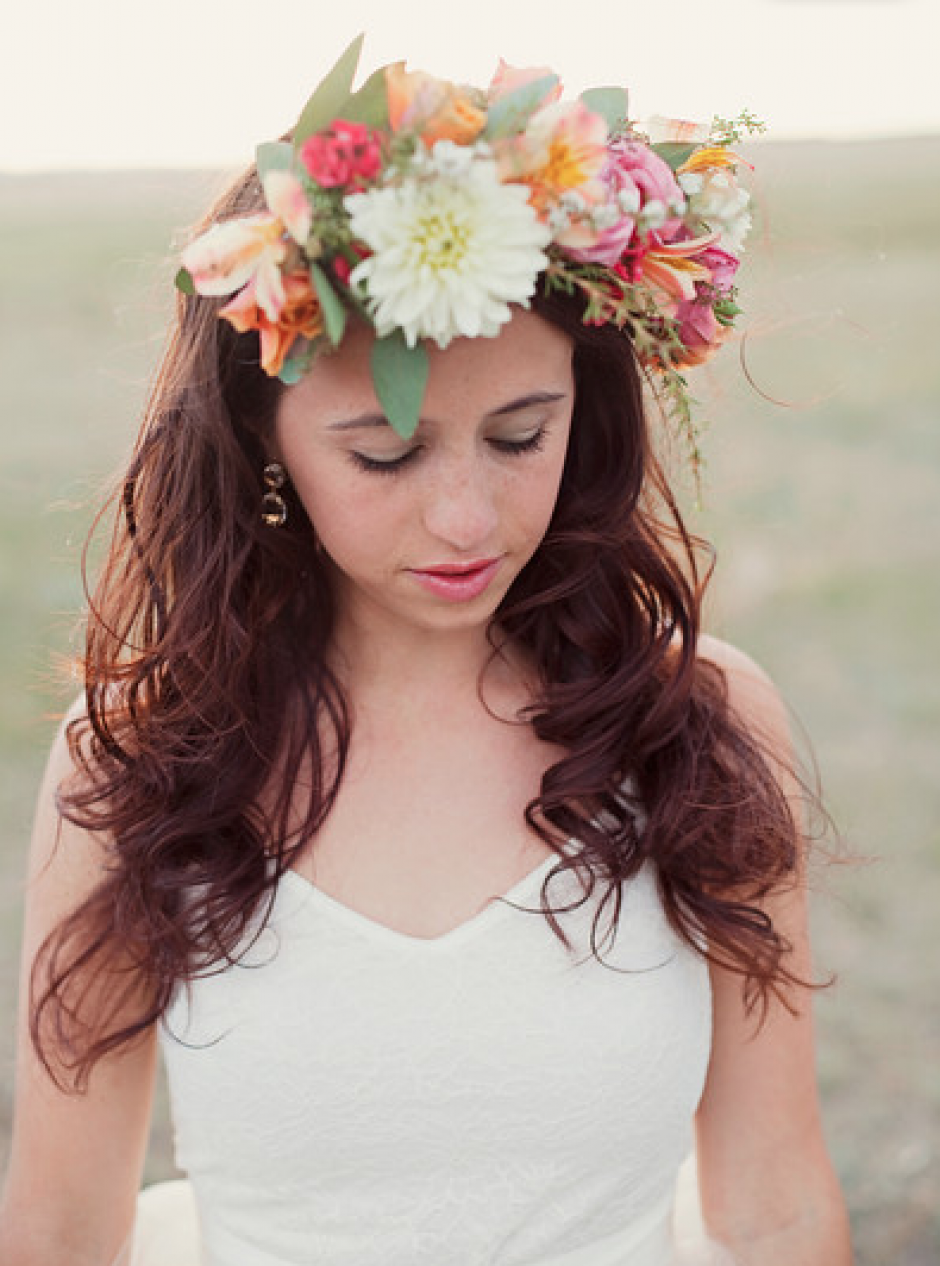 1 collourfull floral head piece collection