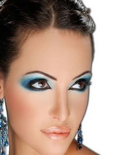 1 new fashion Bright Turquoise Eye Makeup