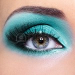 2014 Bright Turquoise Eye Makeup for girls