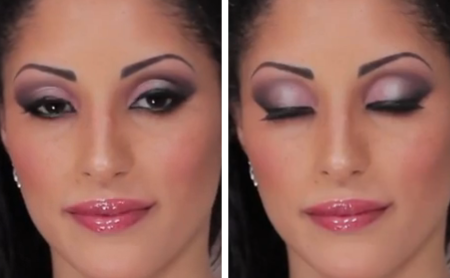 Pink And Purple Smokey Eye Makeup For Evening Weddings Eve