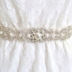 ideas od Wedding crystal pearl sash belt 2014