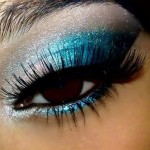 ideas of Bright Turquoise Eye Makeup for girls