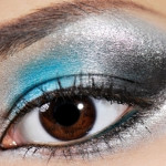 nice Bright Turquoise Eye Makeup 2014