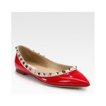 red color Valentino women wear shoes 2014