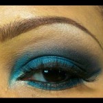 women Bright Turquoise Eye Makeup ideas