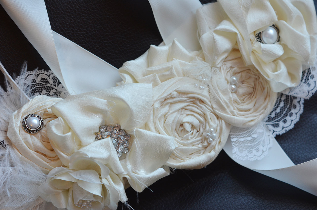 amazing Flower Bridal Belt for girls