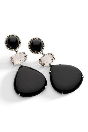 black color casual Earrings 2014 ideas