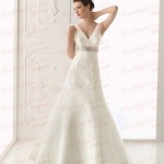 collection of v neck wedding dress