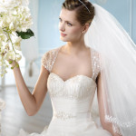 floral Bridal wedding wear gown Trends 2014