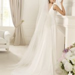 v neck chiffon new wedding dress