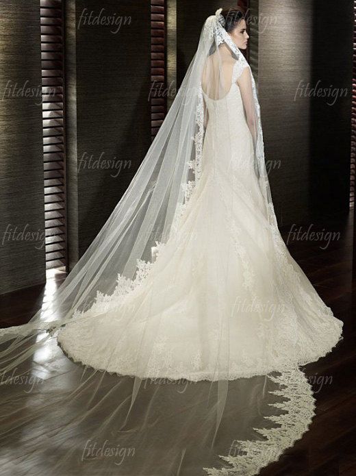 1 long wedding veil collection 2014