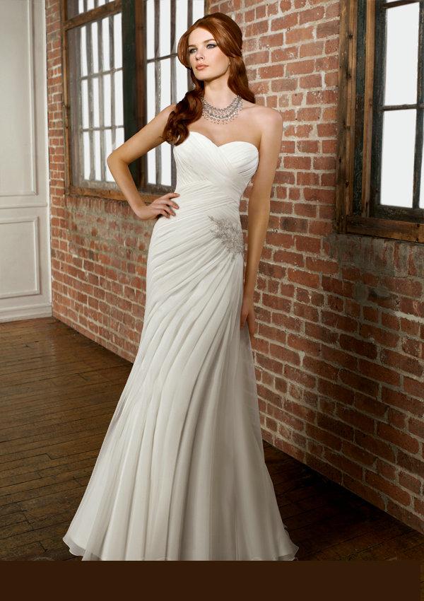 Chiffon Vintage Beading Fitted Floor Length Sheath Dress