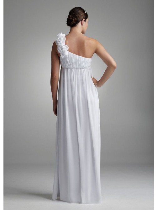 beautiful sheath floor length one shoulder sleeveless dress