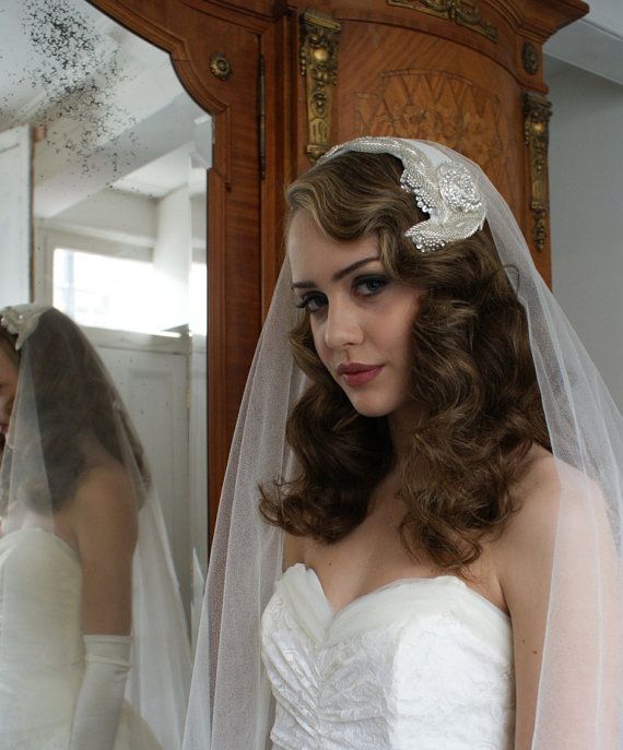 beautiful wedding headpiece