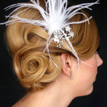 bridal feather hair accessories