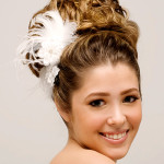 bridal feather hair accessories collection