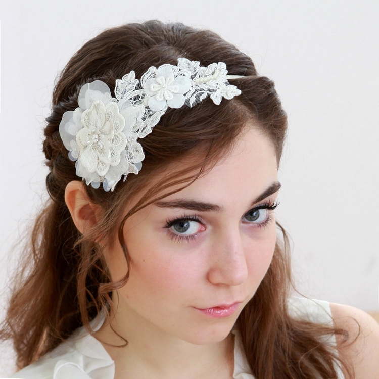 flower style american Wedding Headbands