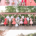new pink color Bridesmaids Vintage Dress