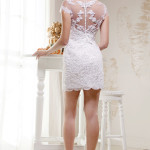 short bridal wear dress by V. SOUZ