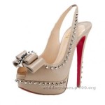 skin color Women Studded bridal shoe