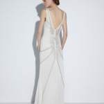 sleevless wedding wear dress by Nicole Miller