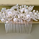 stylish women wear bridal hair comb