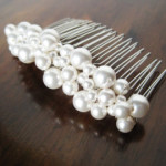 swarovski pearl latest headpiece in white color