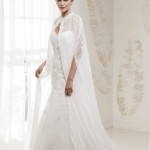 wedding dress 2014 gown with cleos cape